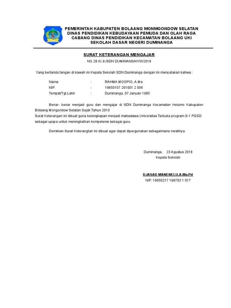 Seperti surat pernyataan kerja bermaterai, perjanjian, dan pernyataan belum menikah. Contoh Surat Keabsahan Dokumen Ut 2019 - Dokumen Pilihan