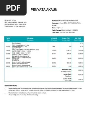 46 professional bank statement maybank fonts to download. Statement Contoh Penyata Akaun Bank Bsn