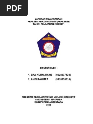 Contoh daftar isi laporan prakerin. Contoh Laporan Prakerin Psg Smk Tkj Pdf