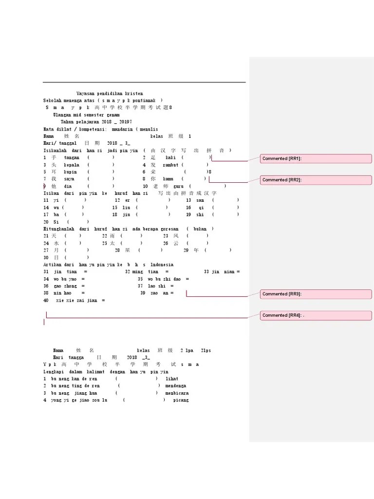 Terima kasih telah download soal usbn bahasa mandarin smasmk dan . Soal Latihan Bahasa Mandarin Pdf