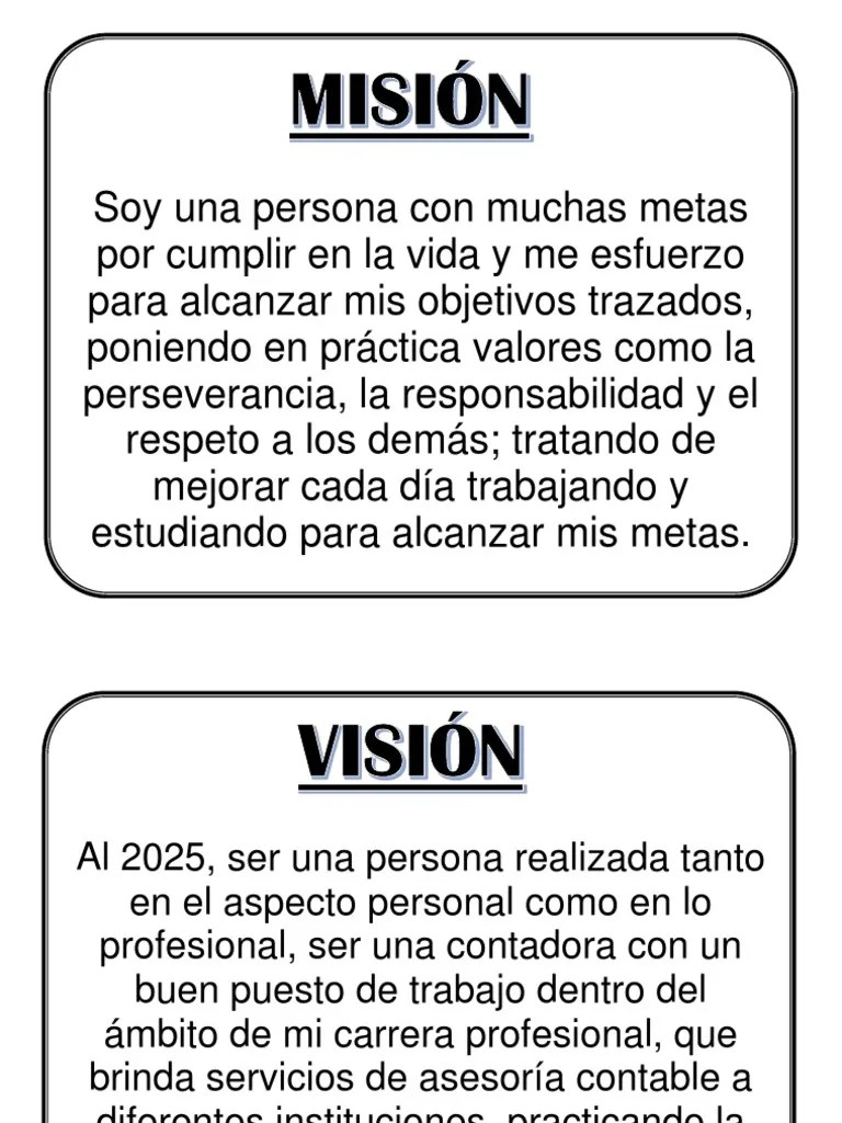 Mision Y Vision | PDF