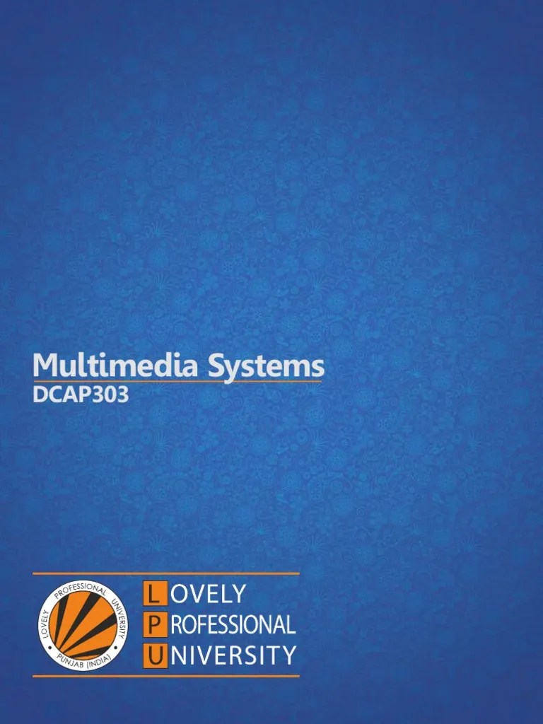 Multimedia Systems PDF | PDF | Multimedia | Typefaces