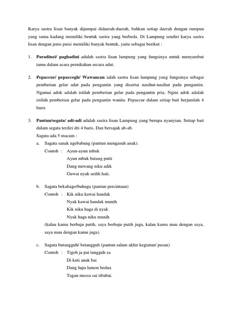 Sagata nyindigh (menyindir yang kurang baik) contoh: Tugas Pdf