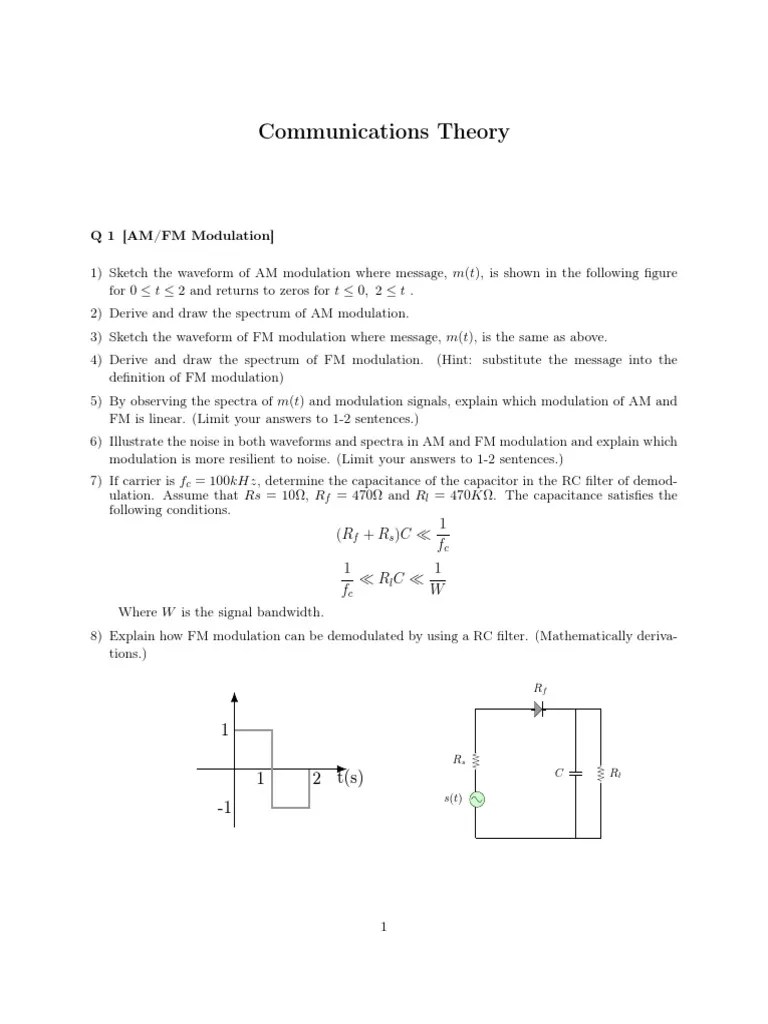 Chapter 01 | PDF | Modulation | Frequency Modulation