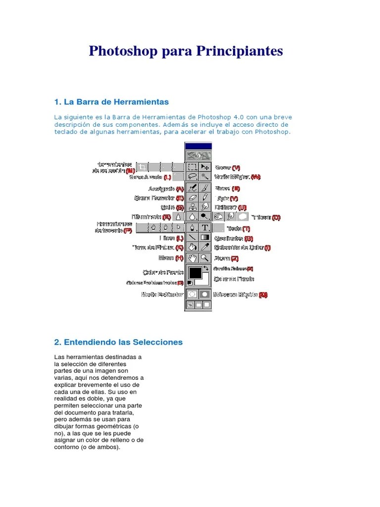 Tutorial Photoshop Para Principiantes PDF | PDF | Píxel | Ventana ...