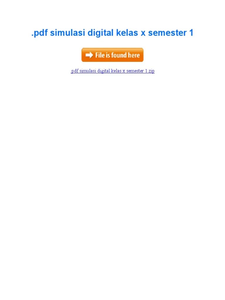  On Download Contoh Soal Simulasi Digital Kelas 10 Semester 2 Barisan Cute766.