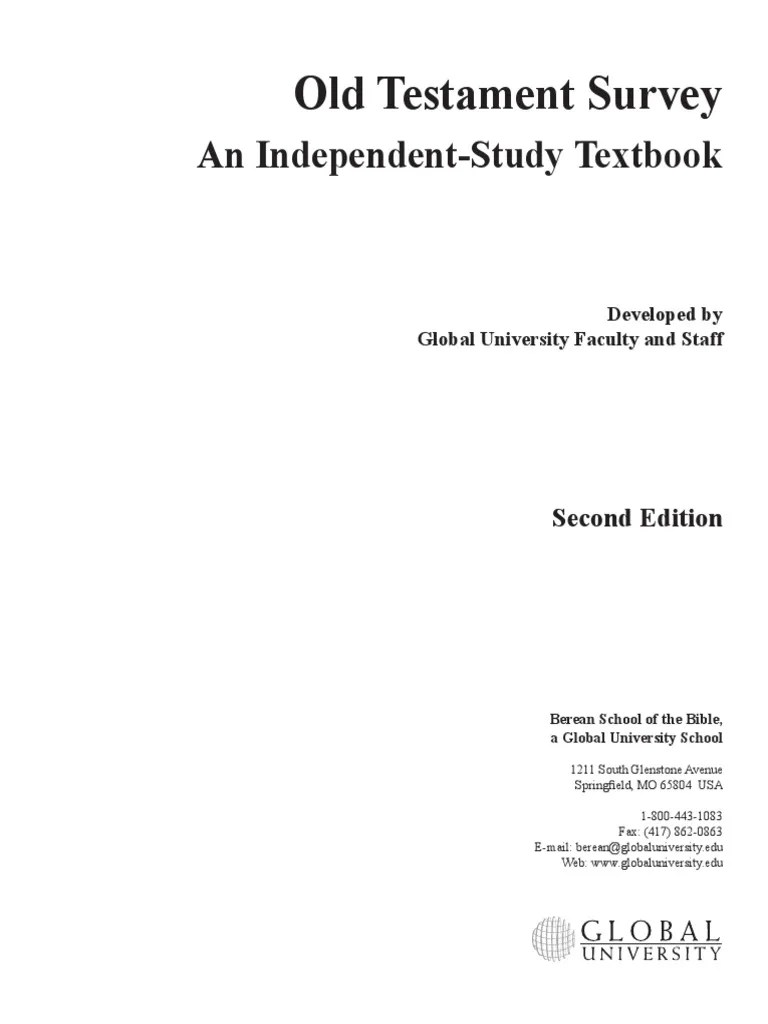 Old Testament Survey PDF | PDF | Old Testament | Torah
