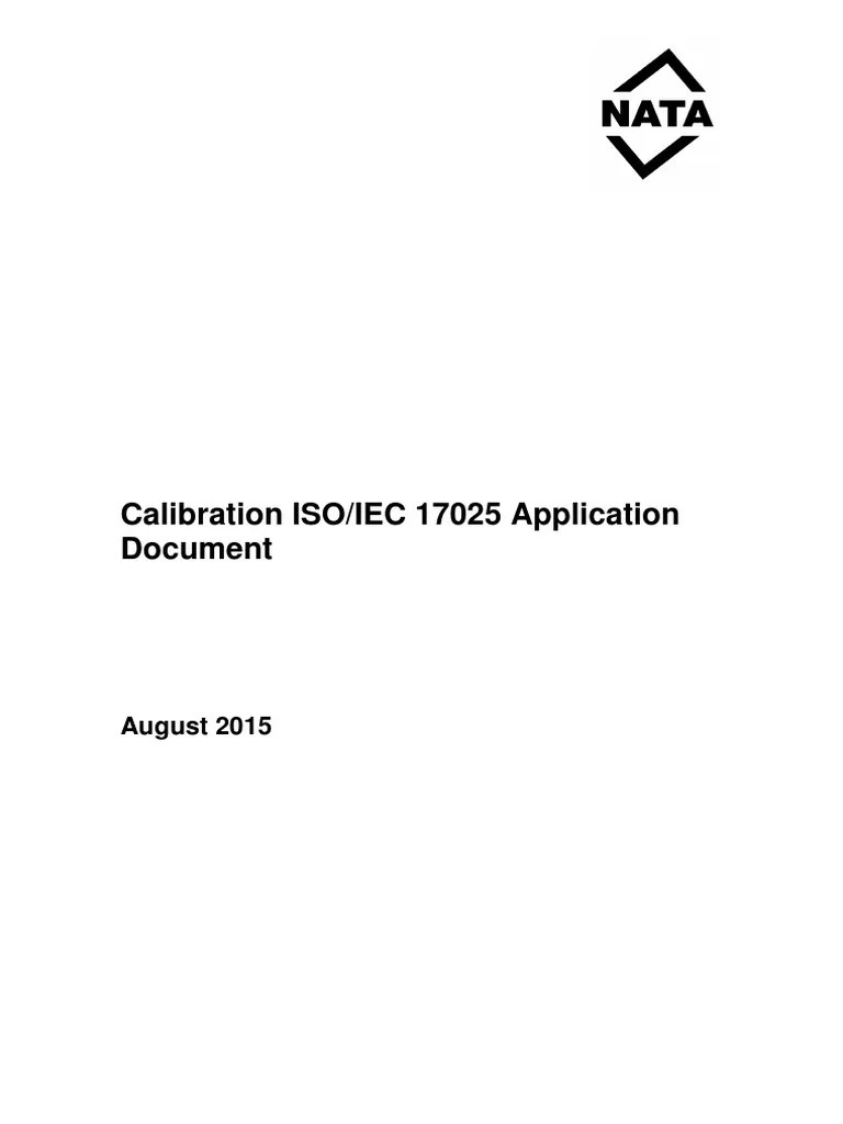 Calibration ISO IEC 17025 Application Document | PDF | Calibration ...
