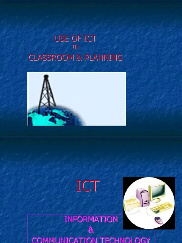 Use Of Ict Classroom & Planning | PDF