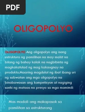 Aralin 1 nasusuri ang konsepto ng bourgeoisie, merkantilismo, national monarchy, renaissance, simbahang katoliko at repormasyon napahahalagahan ang kontribusyon ng … Oligopolyo Pdf