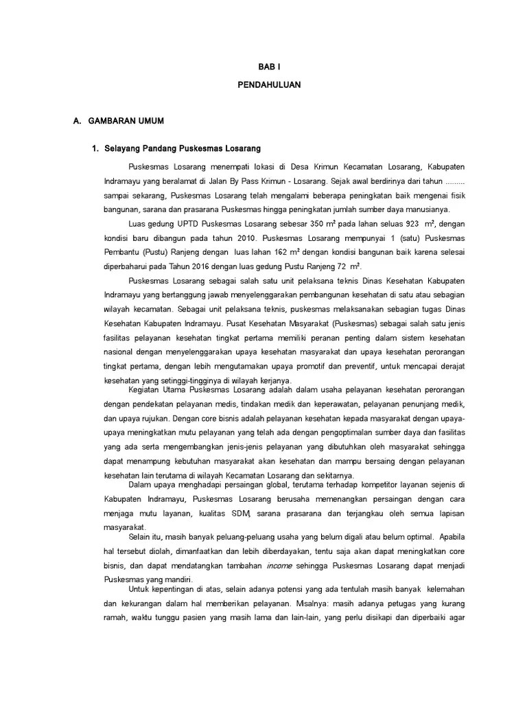 Gambaran Umum Puskesmas | PDF