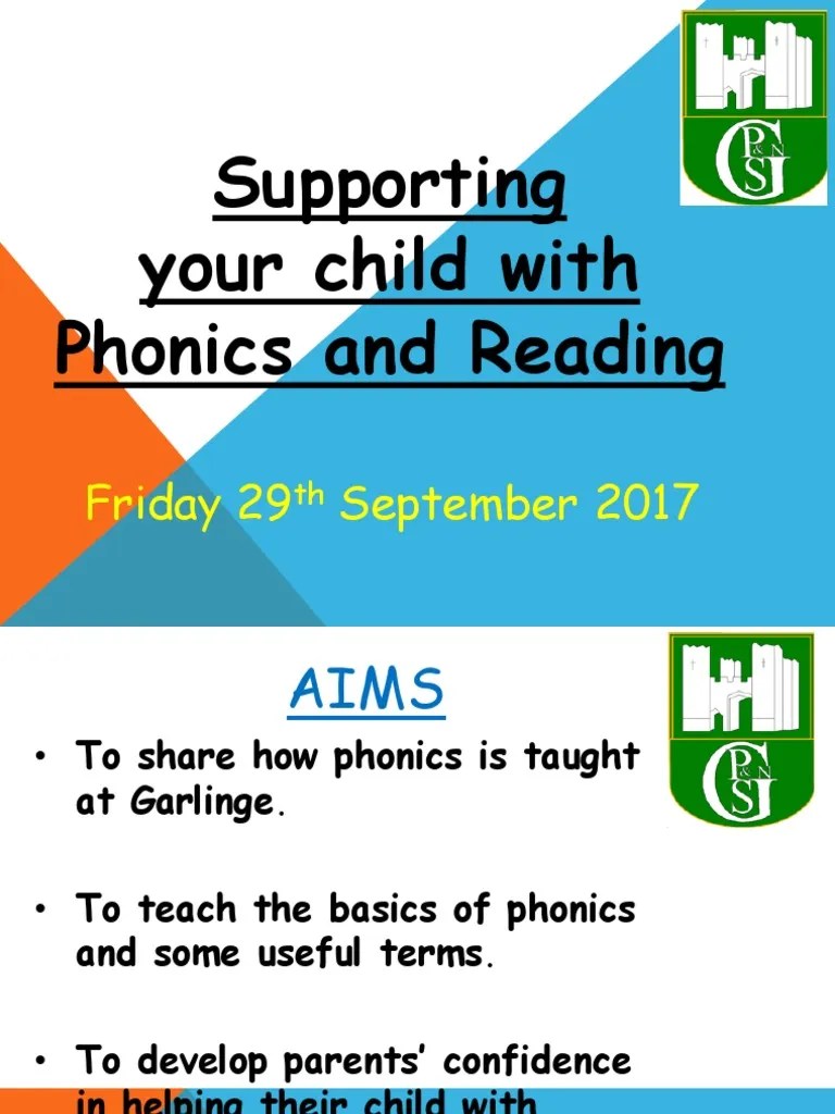 Supporting Your Child With Phonics And Reading | PDF | Phonics ...