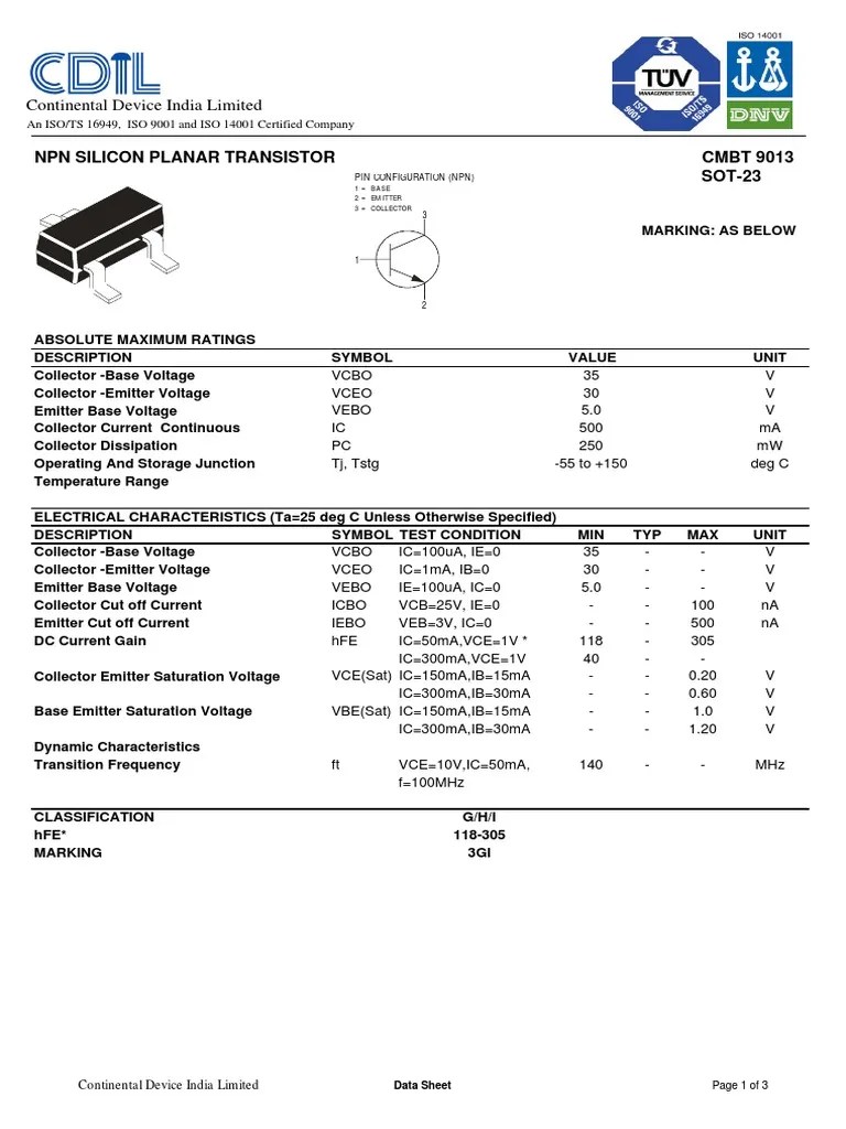 Original equivalent transistor mosfet n channel transistor c9013. 9013 Transistor Npn Bipolar Junction Transistor Electrical Components