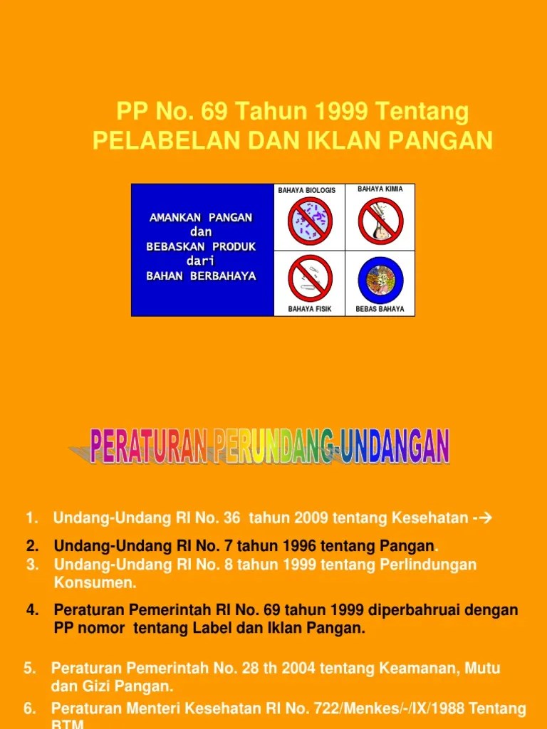 8.label &amp; Iklan Pangan Edit | PDF