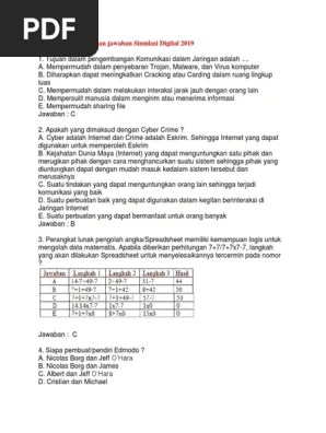 50 contoh soal tkj kelas x pilihan ganda dan jawabannya manglada tech Soal Pilihan Ganda Dan Jawaban Simulasi Digital 2019