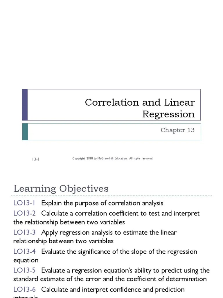 Chapter - 13 Correlation And Linear Regression | PDF | Correlation And ...