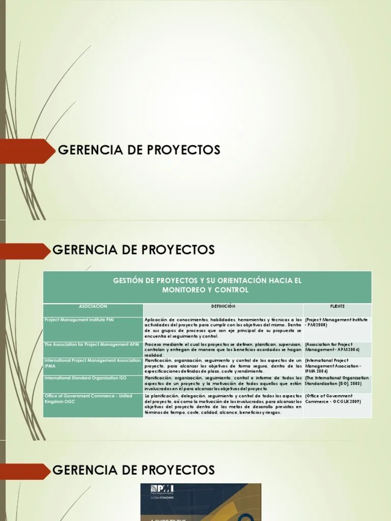 Gerencia De Proyectos - PMBOK | PDF | Planificación | Business