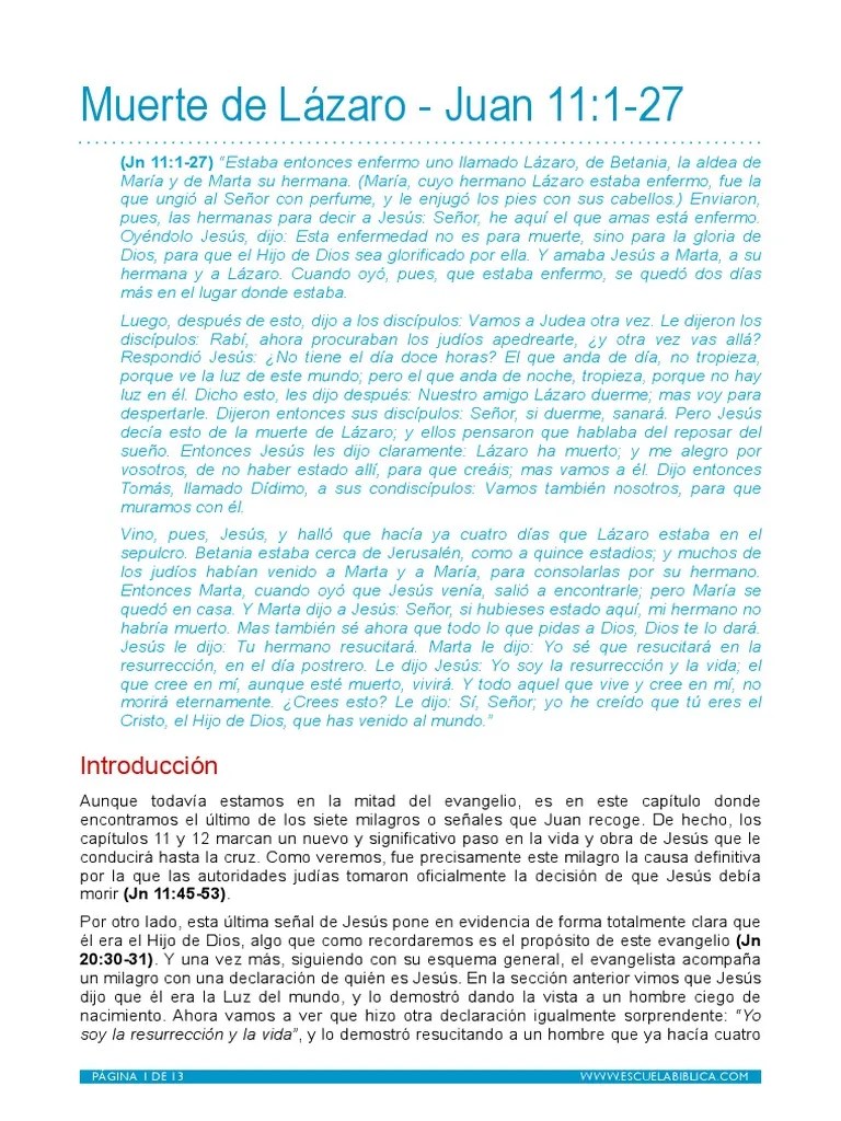 Jesus La Resurreccion Y La Vida | PDF | La Resurrección De Jesús | Lázaro De Betania