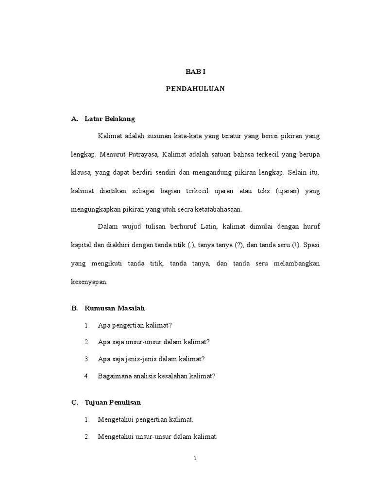 Pembagian kalimat interogatif