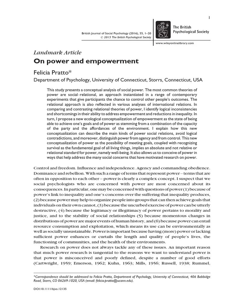 Sobre Empoderamiento | PDF | Power (Social And Political) | Empowerment