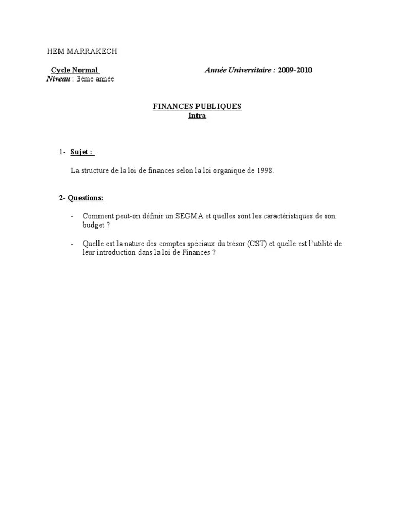 segma finance publique