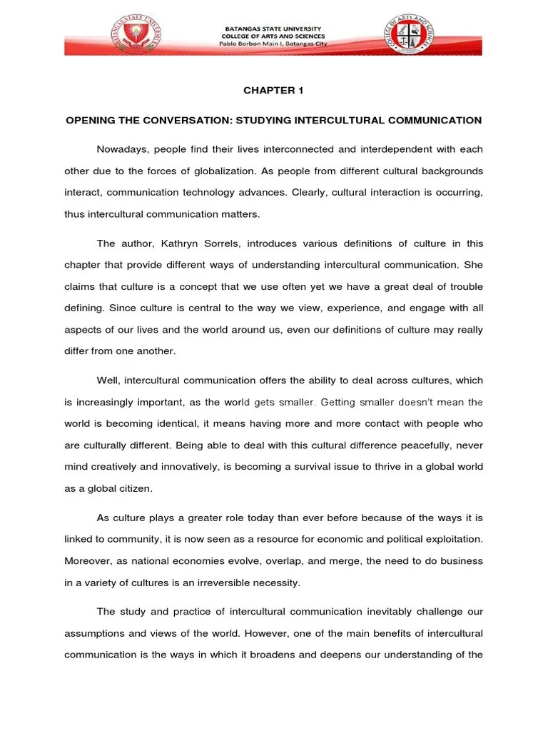 Understanding Intercultural Communication: An Analysis Of Key Concepts From Kathryn Sorrels ...