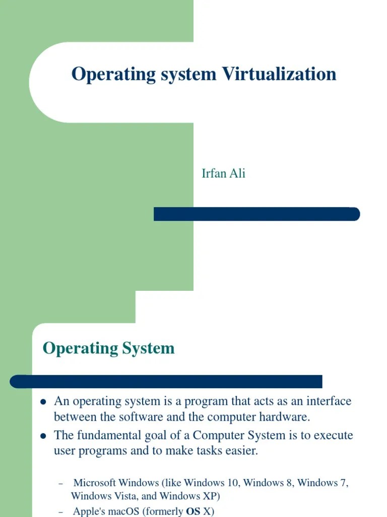Operating System Virtualization | PDF | Business | Technology & Engineering