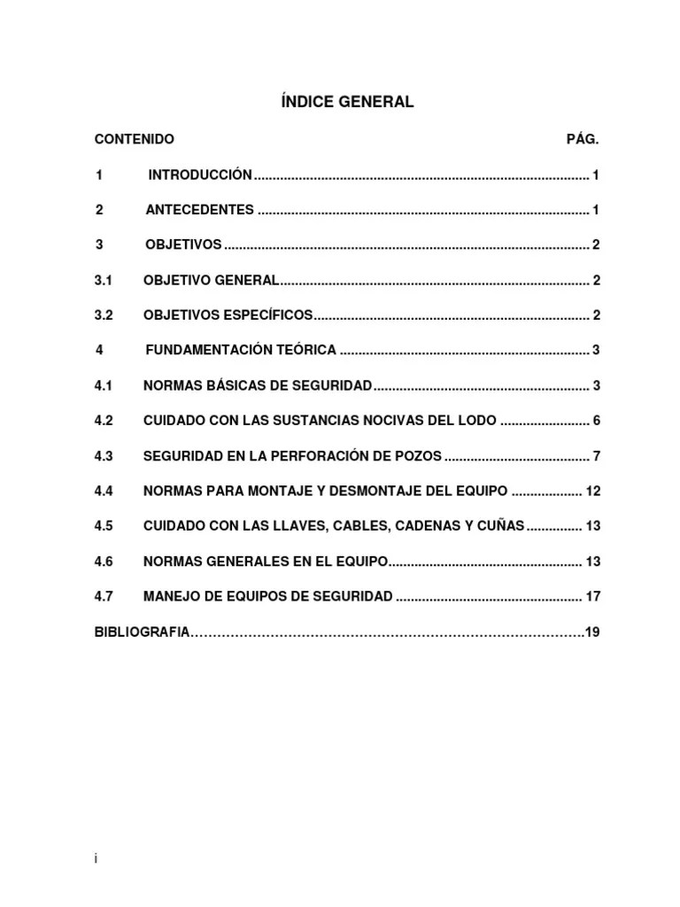 Seguridad En La Perforacion De Pozos (Normas) | PDF | Pozo De Petróleo | Seguridad Y Salud ...