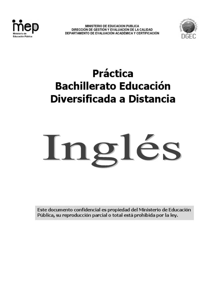 How do you say bachillerato into english. Practica Ingles Edad Bachillerato Pdf Naturaleza