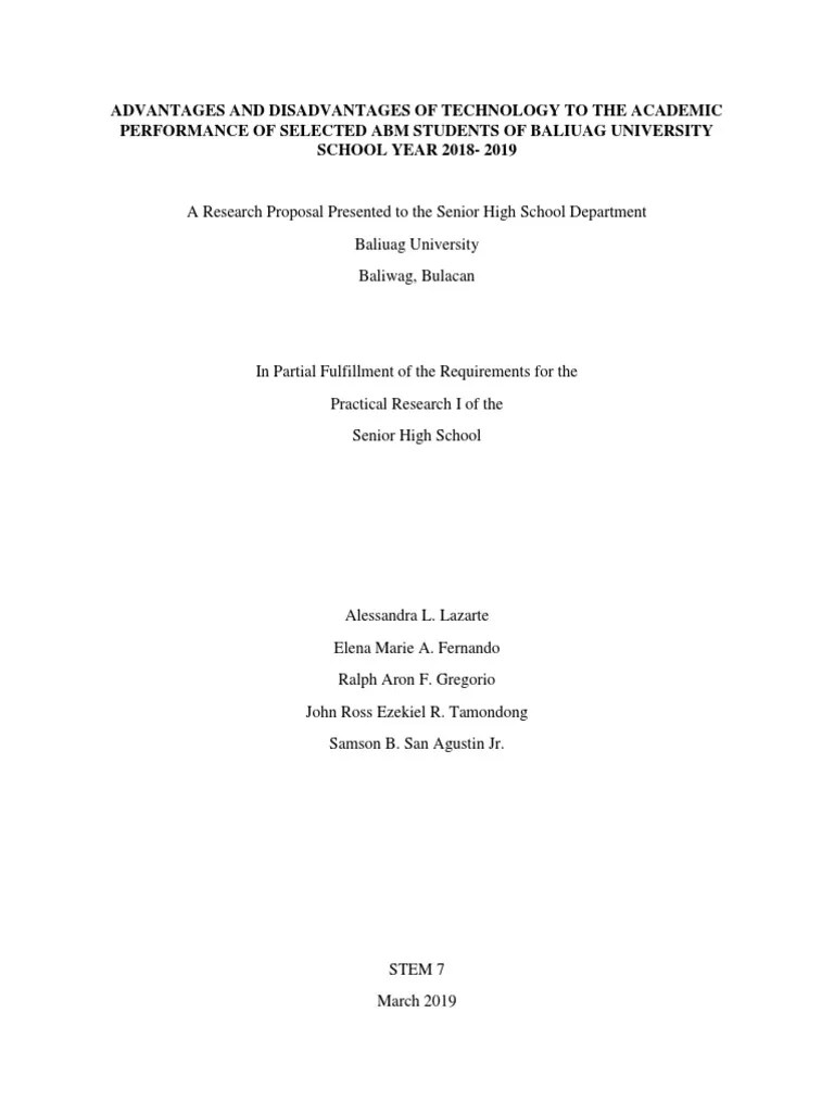 Advantages And Disadvantages Of Technology To The Students | PDF | Constructivism (Philosophy Of ...