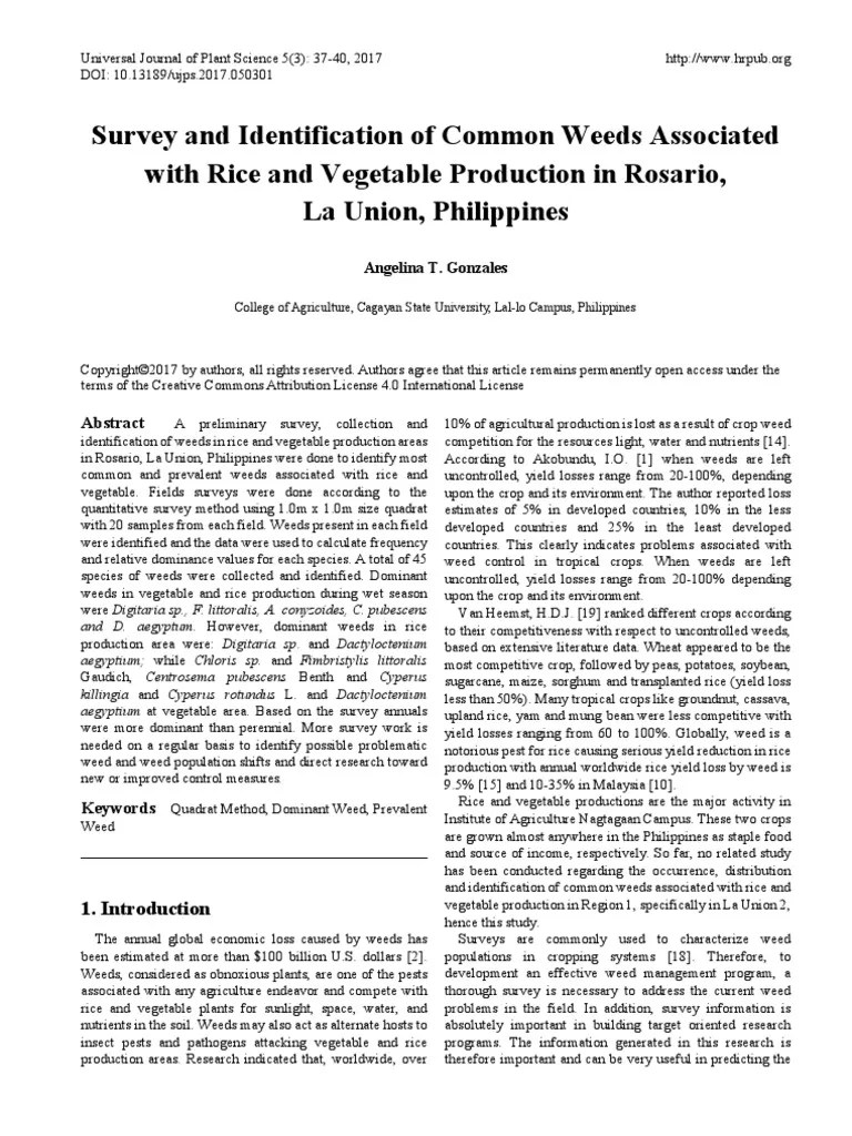 Weed Handbook | PDF | Rice | Weed