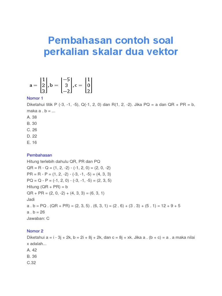 Contoh Soal Vektor Dimensi 2 Cara Golden