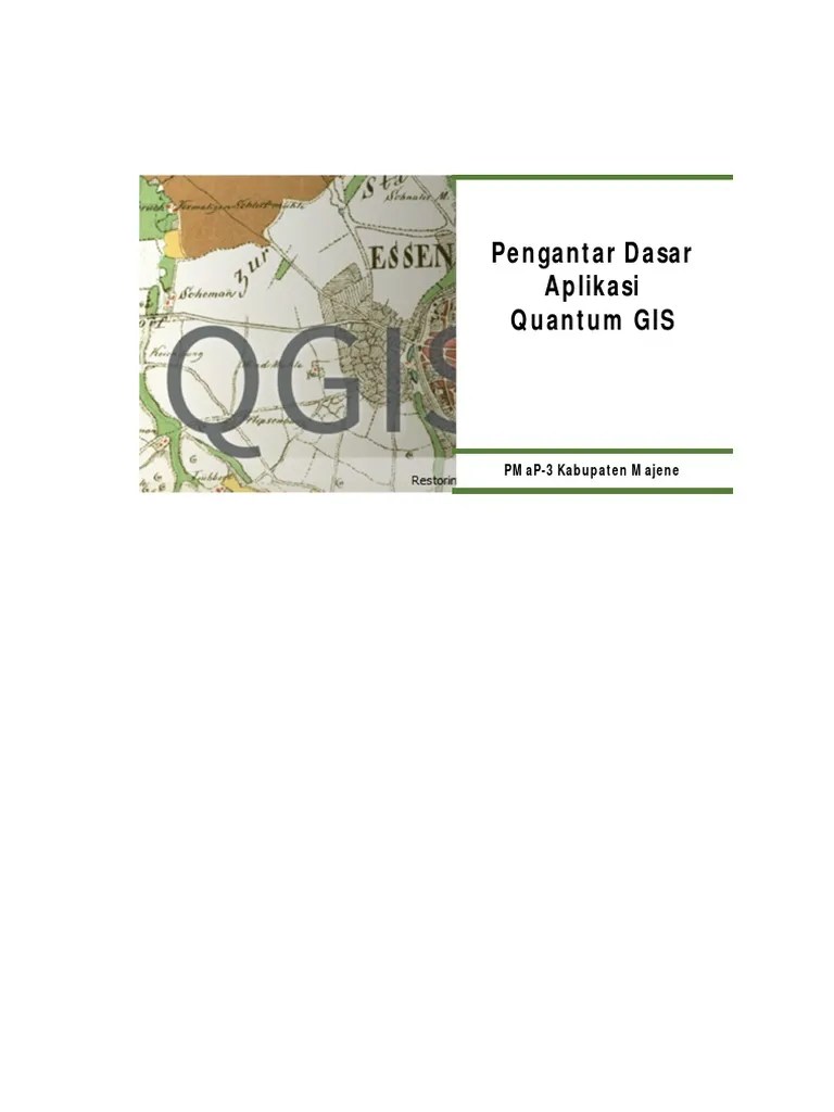 Pengenalan Dasar QGIS | PDF
