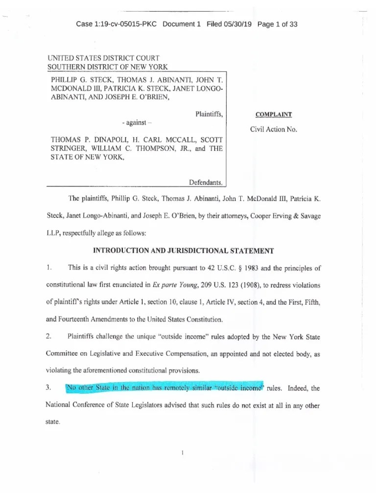 Federal complaint (part 1)
