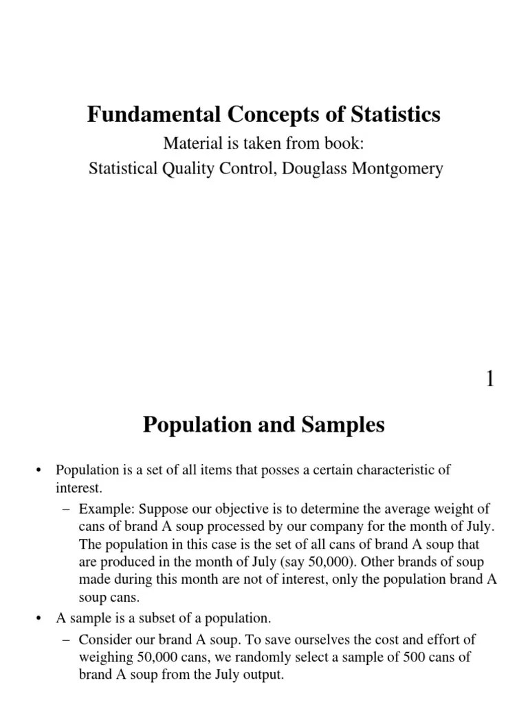 Basic Principles Of Statistics | PDF | Probability Distribution ...