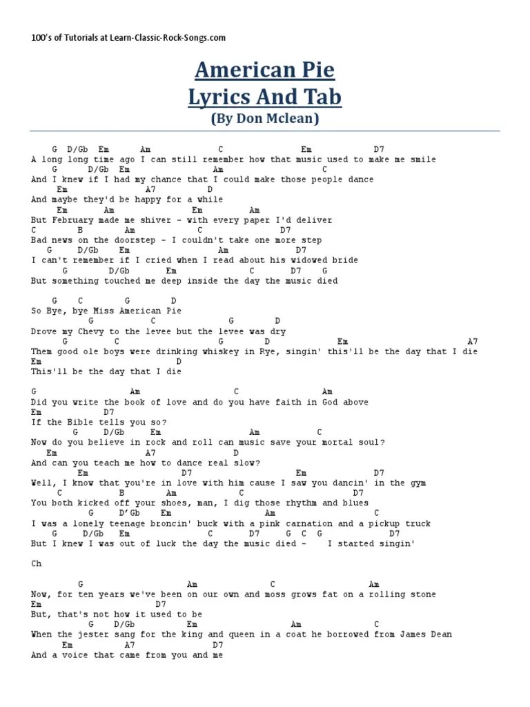 American Pie | PDF | Leisure