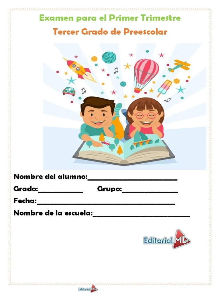 Evaluacion-3° Preescolar | PDF | Educación De La Primera Infancia | Educación Avanzada