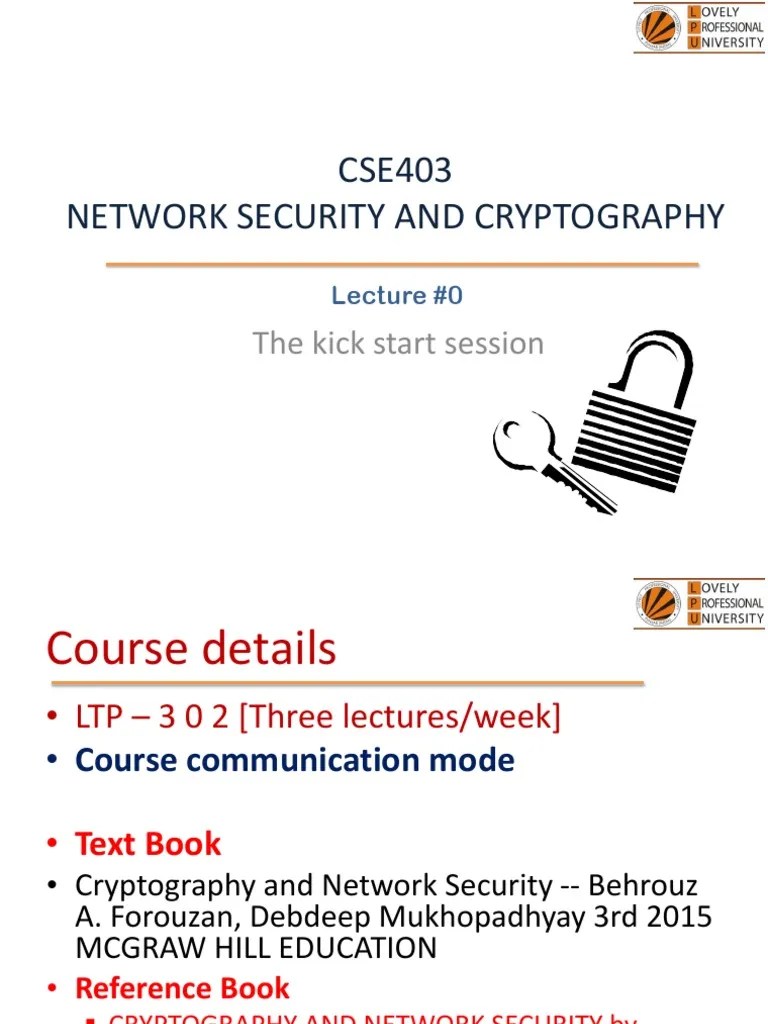1 Introduction Network Security Cryptography | PDF | Information ...