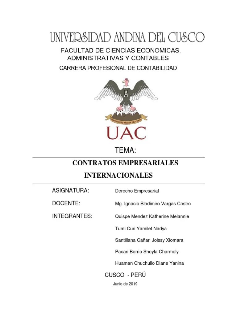 Contratos Internacionales | PDF | Franquiciamiento | Proyecto Conjunto
