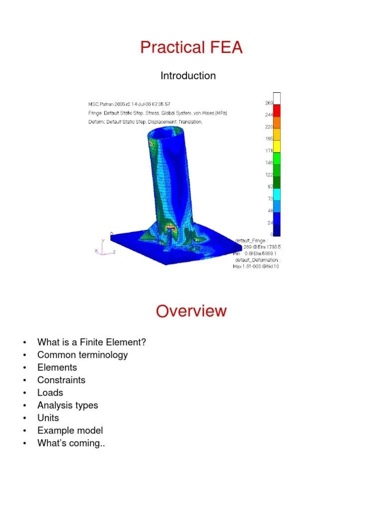 Practical FEA Guide | PDF | Finite Element Method | Deformation ...