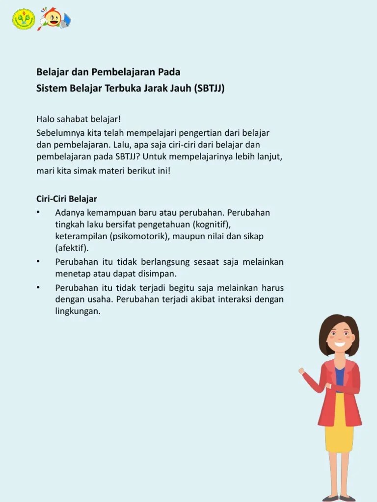 Ciri-Ciri Belajar Dan Pembelajaran | PDF
