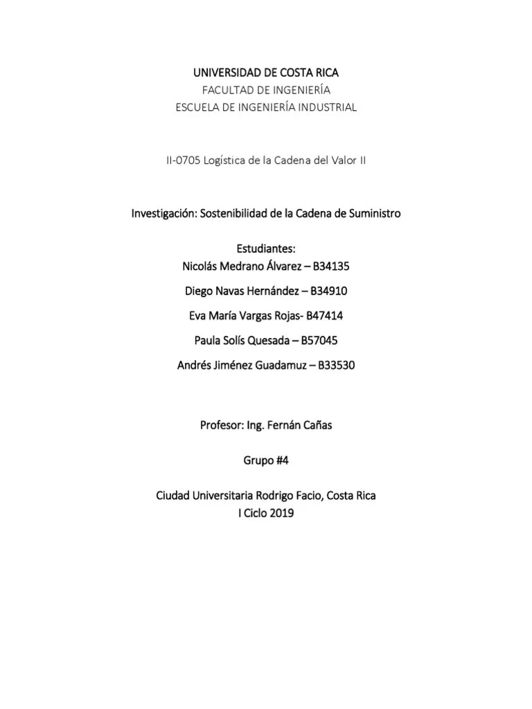 Sostenibilidad De La Cadena De Suministro | PDF | Logística | Planificación