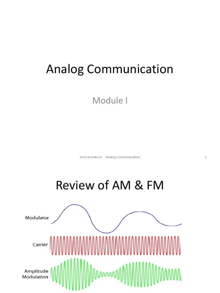 Analog Communication | PDF | Frequency Modulation | Detector (Radio)