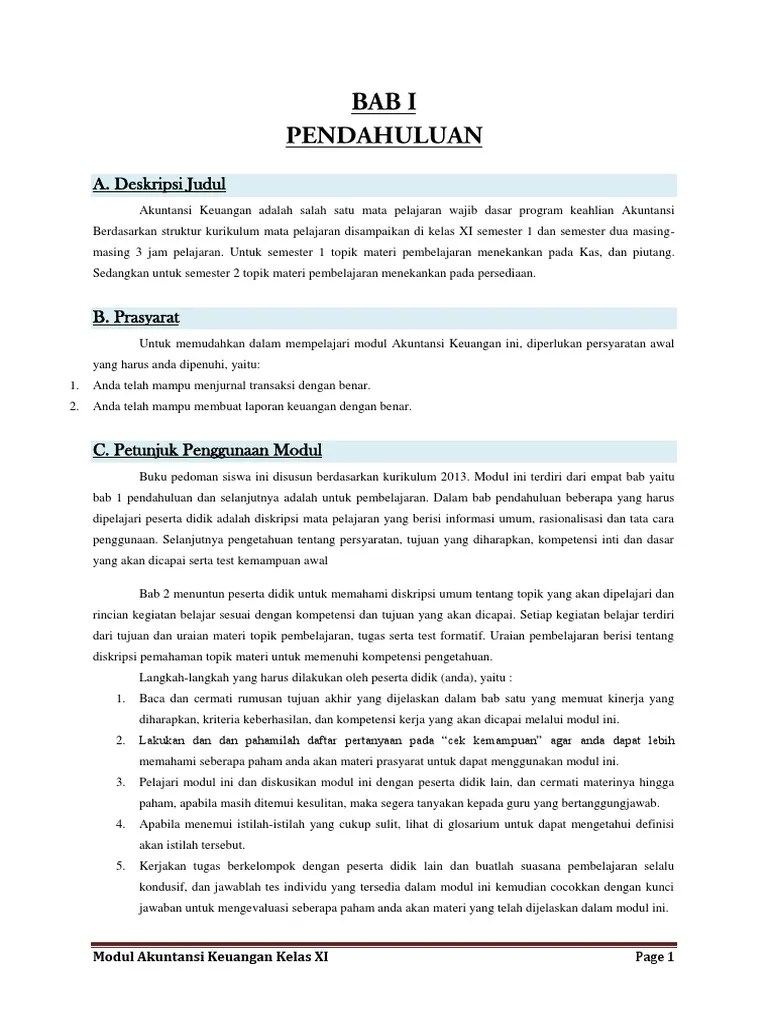 Soal akuntansi keuangan kelas xi smk semester ganjil 1. 06 Peluang Pdf