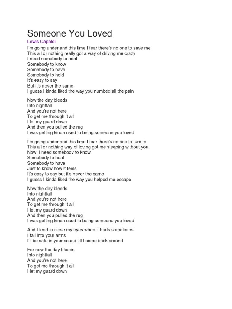 Someone You Loved | PDF | Recorded Music | Pop Music