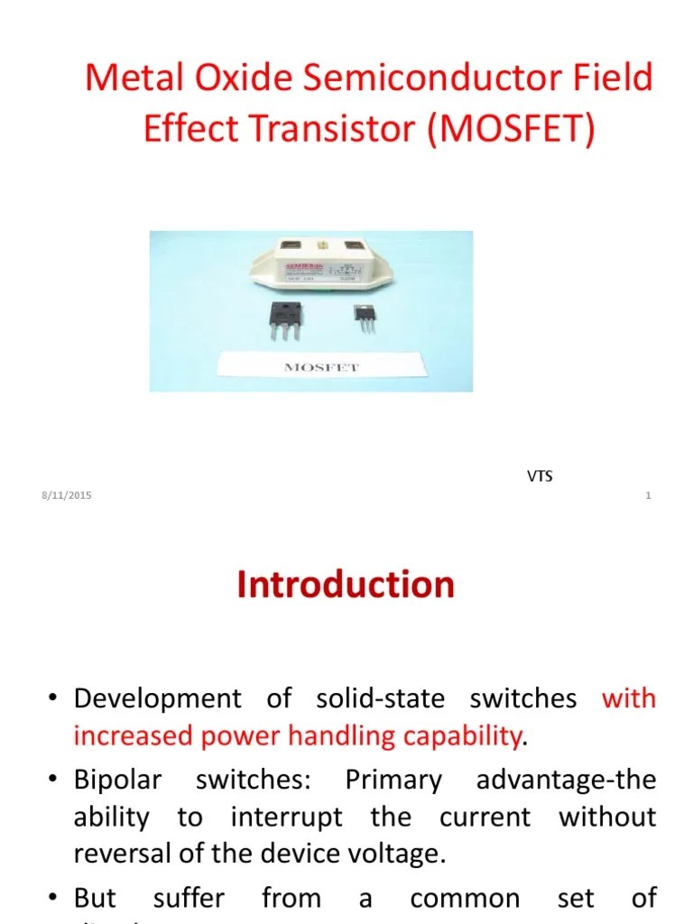 Metal Oxide Semiconductor Field Effect Transistor (MOSFET) | PDF | Field Effect Transistor | Mosfet