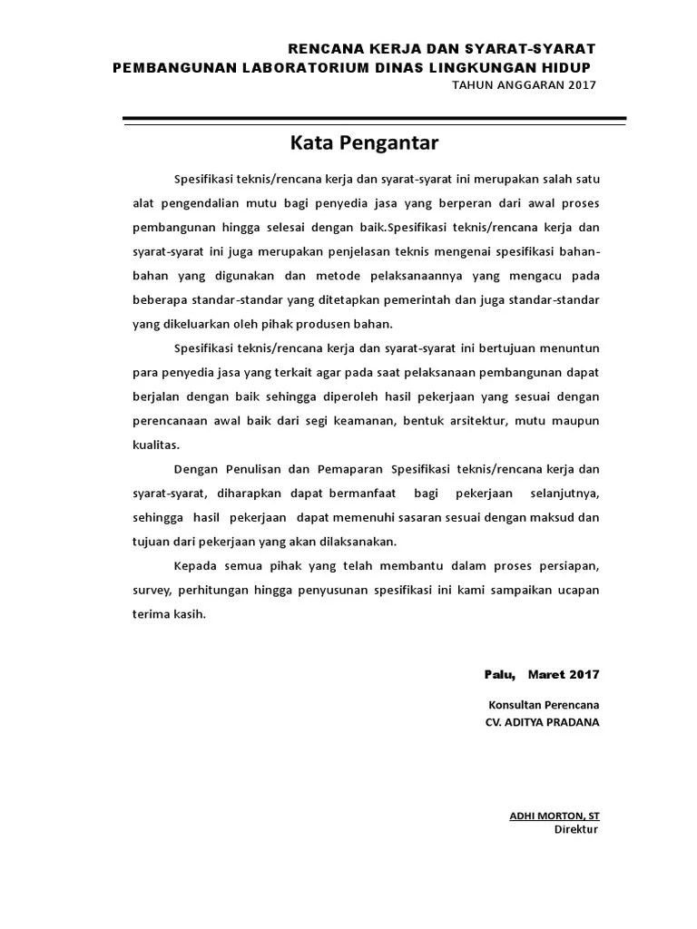 Rencana Kerja Dan Syarat2 | PDF