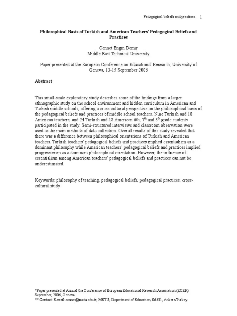 Writing A Thought Paper | PDF | Philosophy Of Education | Teachers