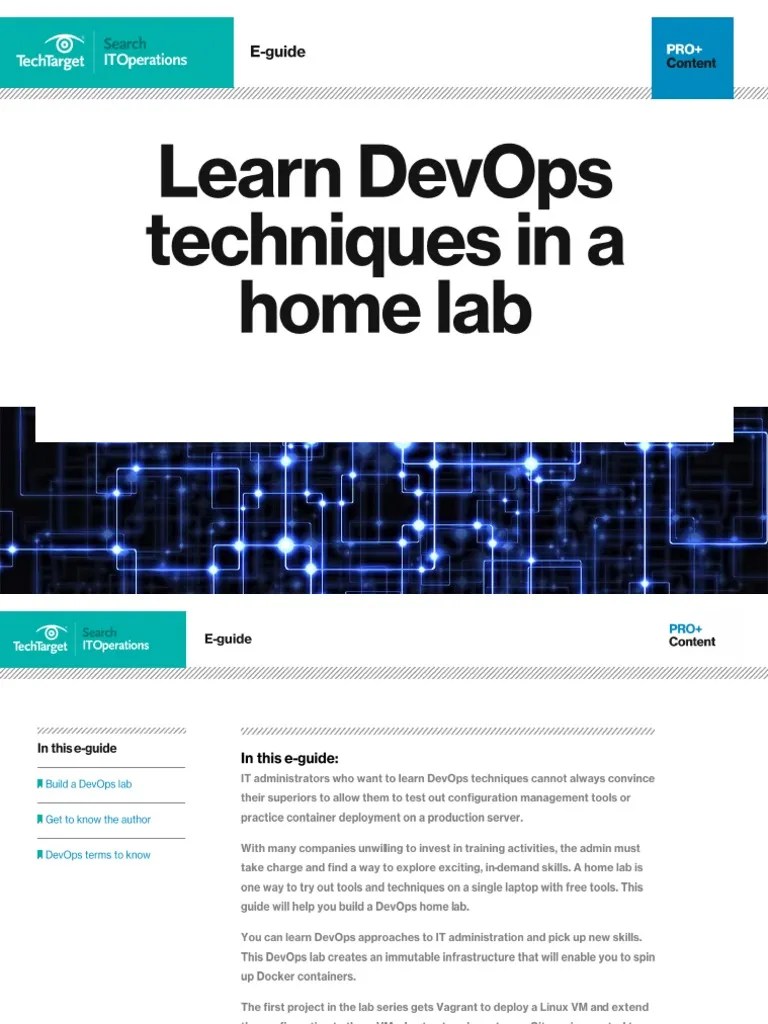 Learn DevOps Techniques In Home Lab | PDF | Computers