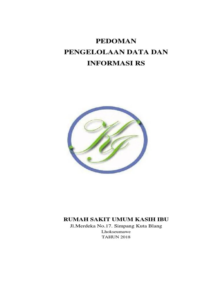 Pedoman Pengelolaan Data Dan Informasi Rs | PDF